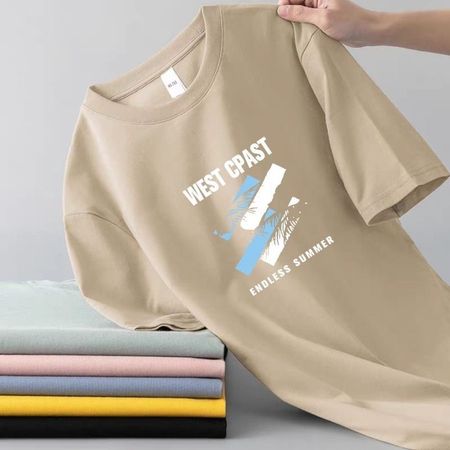 Men's T-shirt Ice Silk Short Sleeve Mens Casual T-shirt